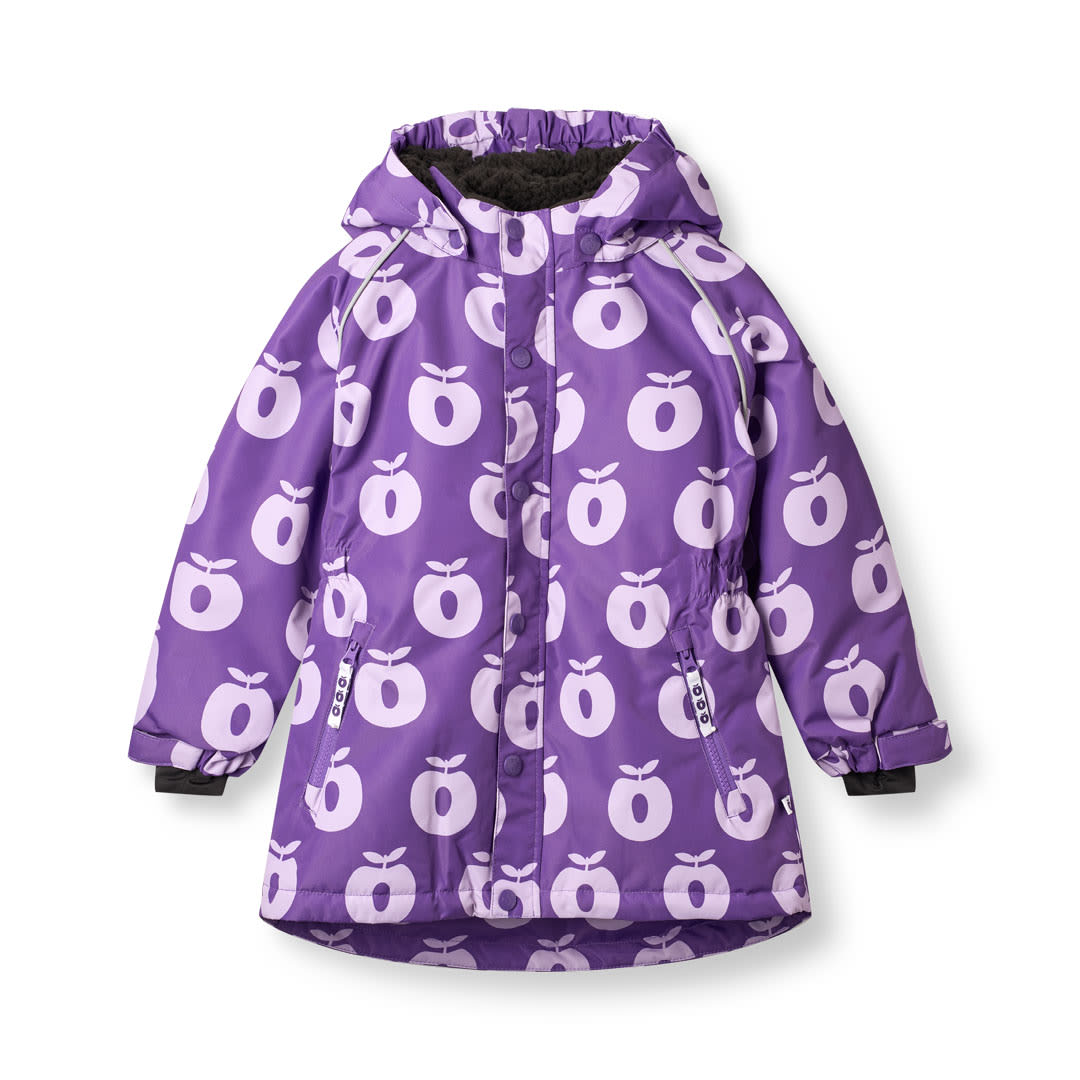 Winter jacket with apples