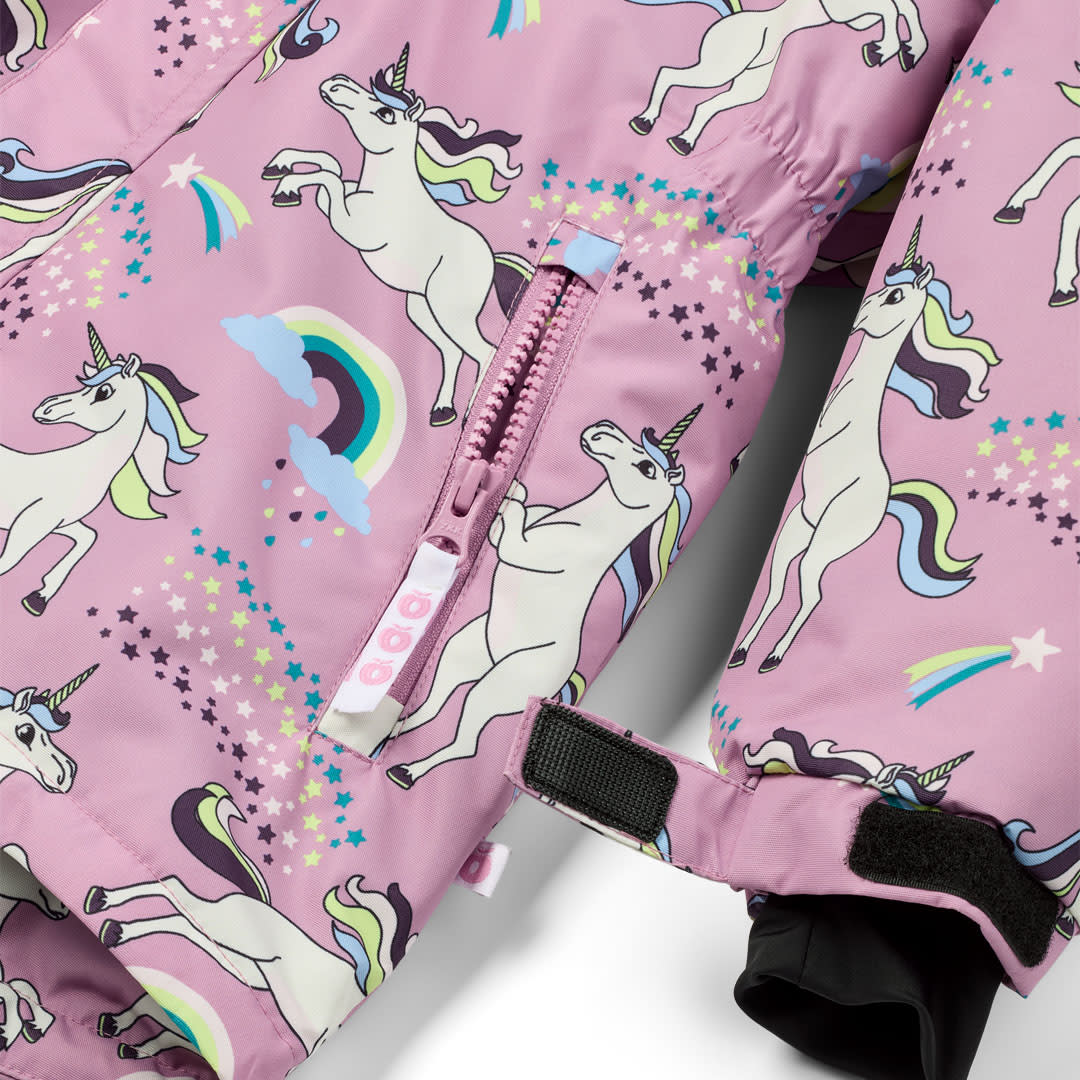 Winter jacket with unicorns