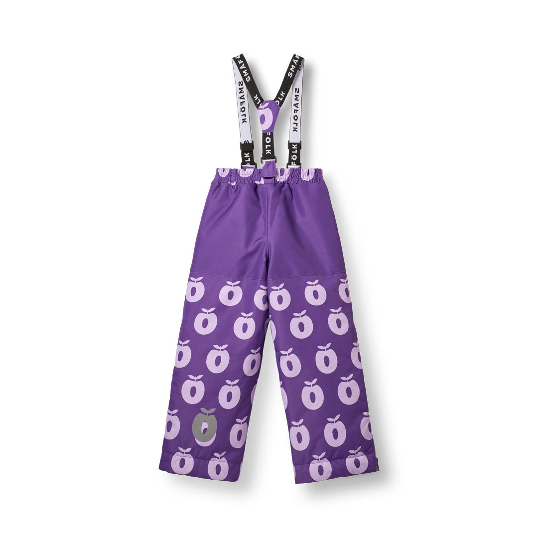 Ski pants with apples