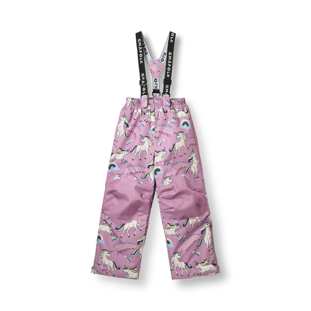 Ski pants with unicorns