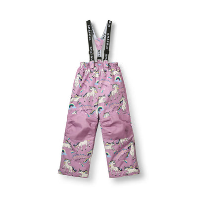 Ski pants with unicorns