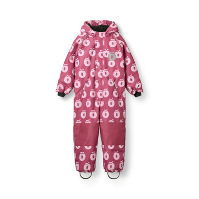 Children's snowsuit with apples