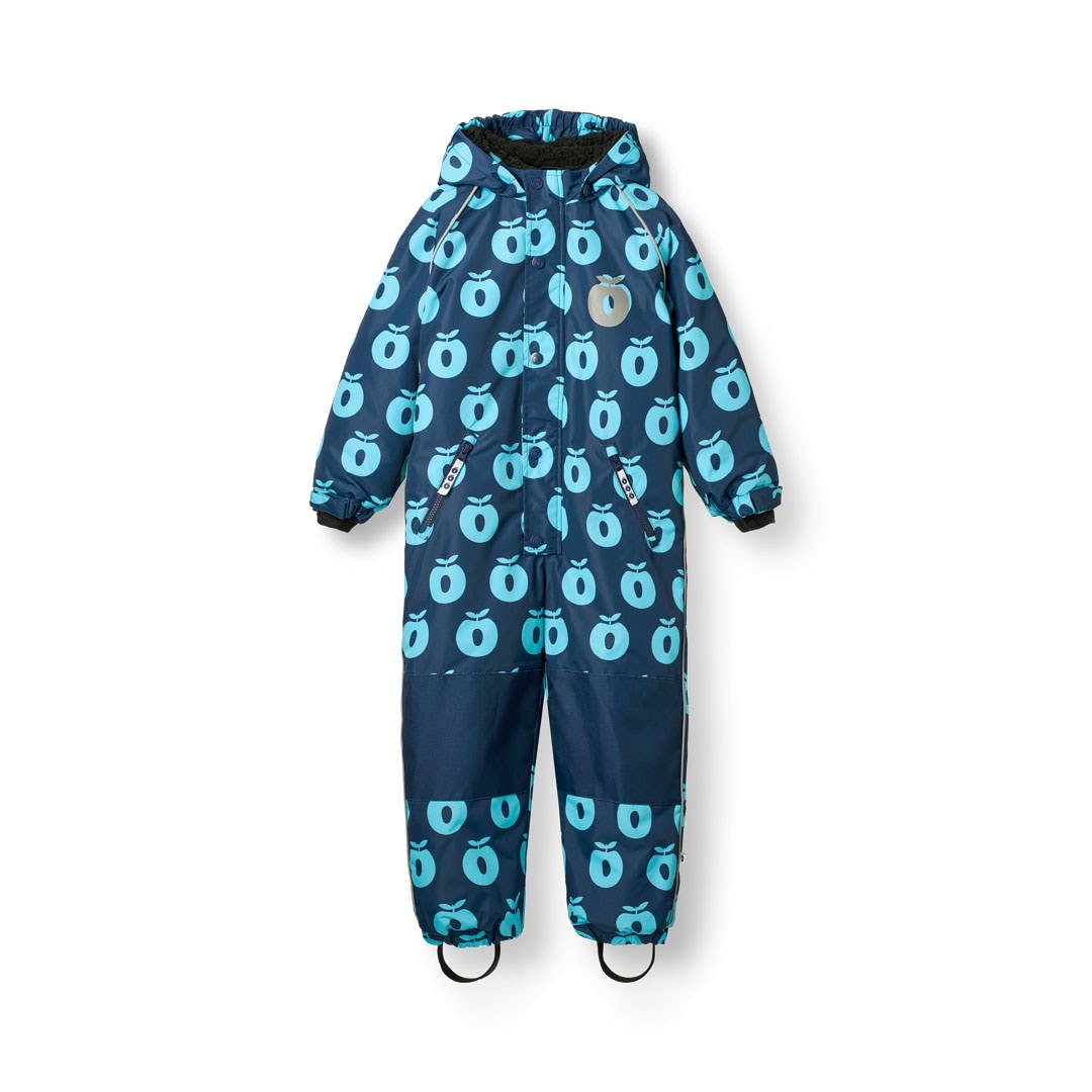 Children's snowsuit with apples