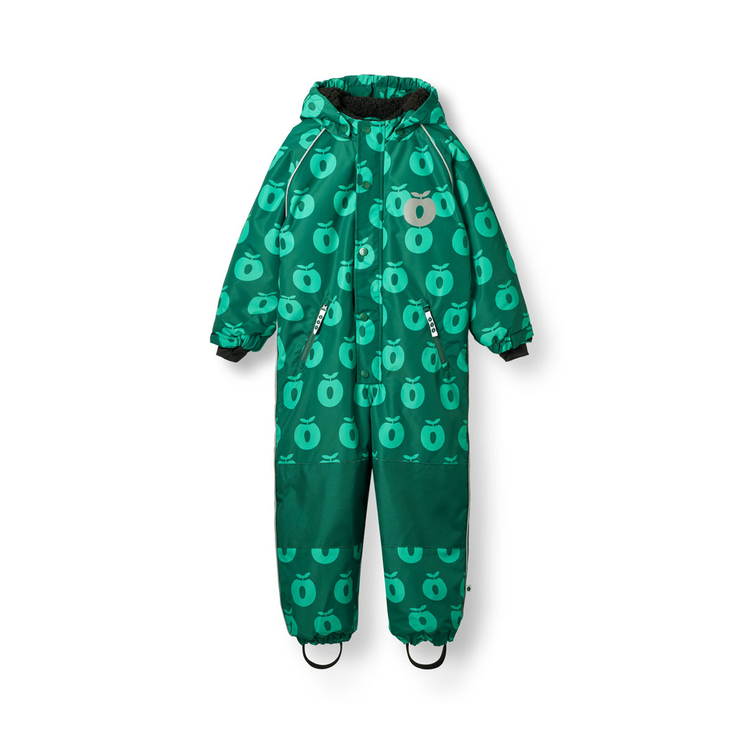 Children's snowsuit with apples