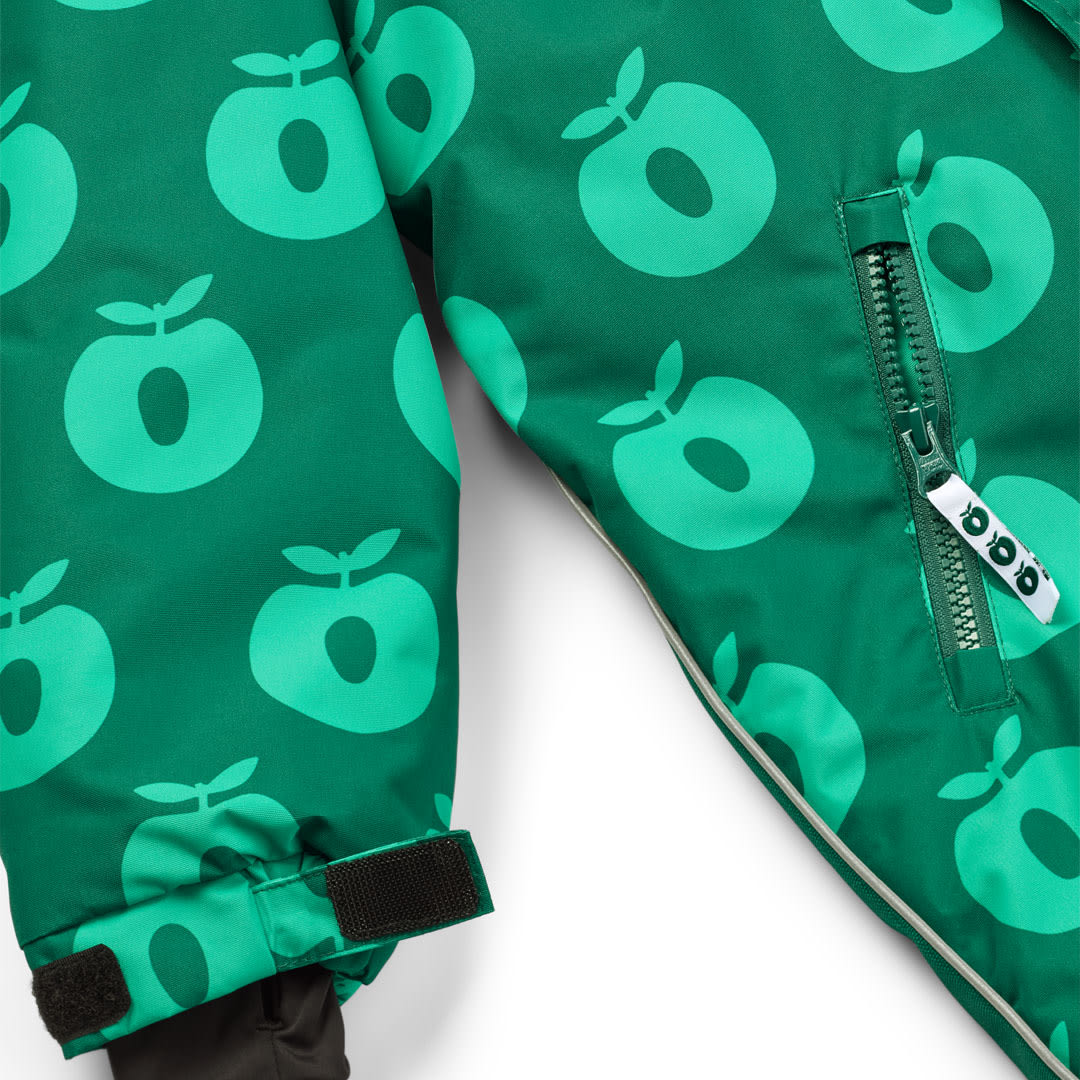 Children's snowsuit with apples