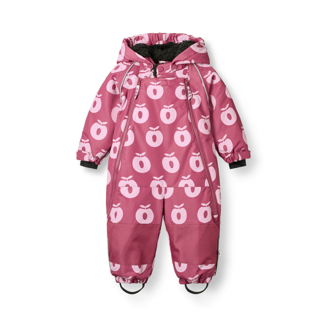 Snowsuit for toddlers with apples