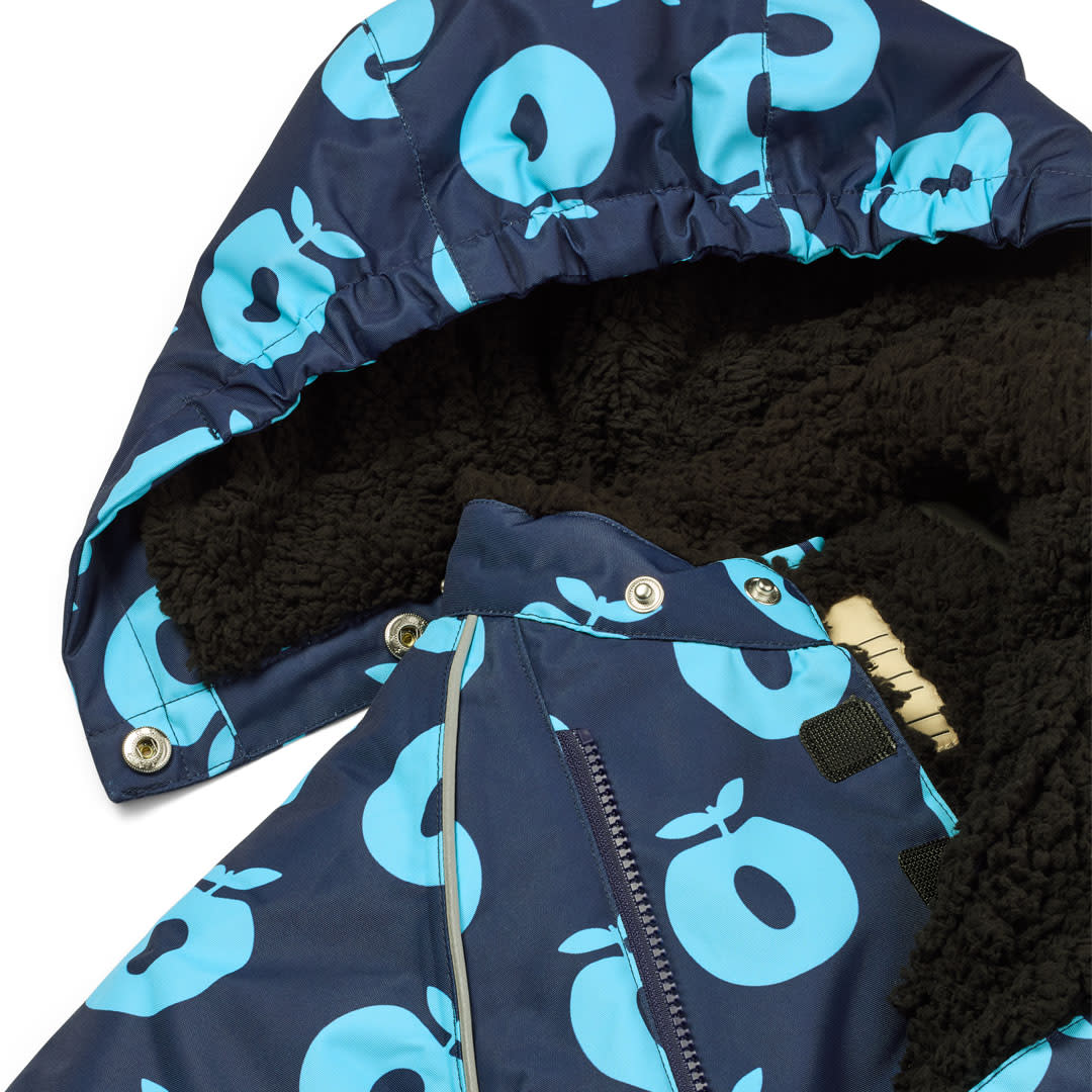 Snowsuit for toddlers with apples