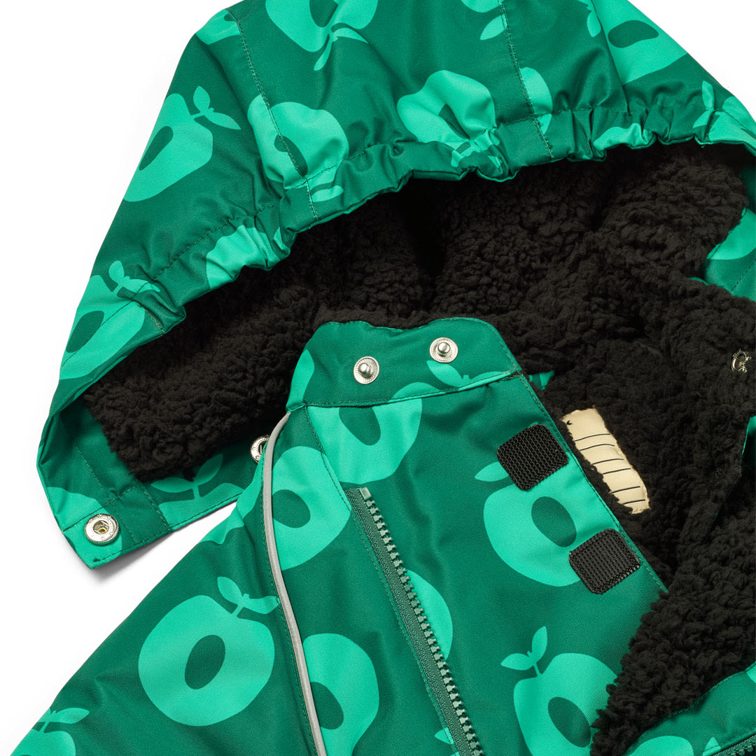 Snowsuit for toddlers with apples