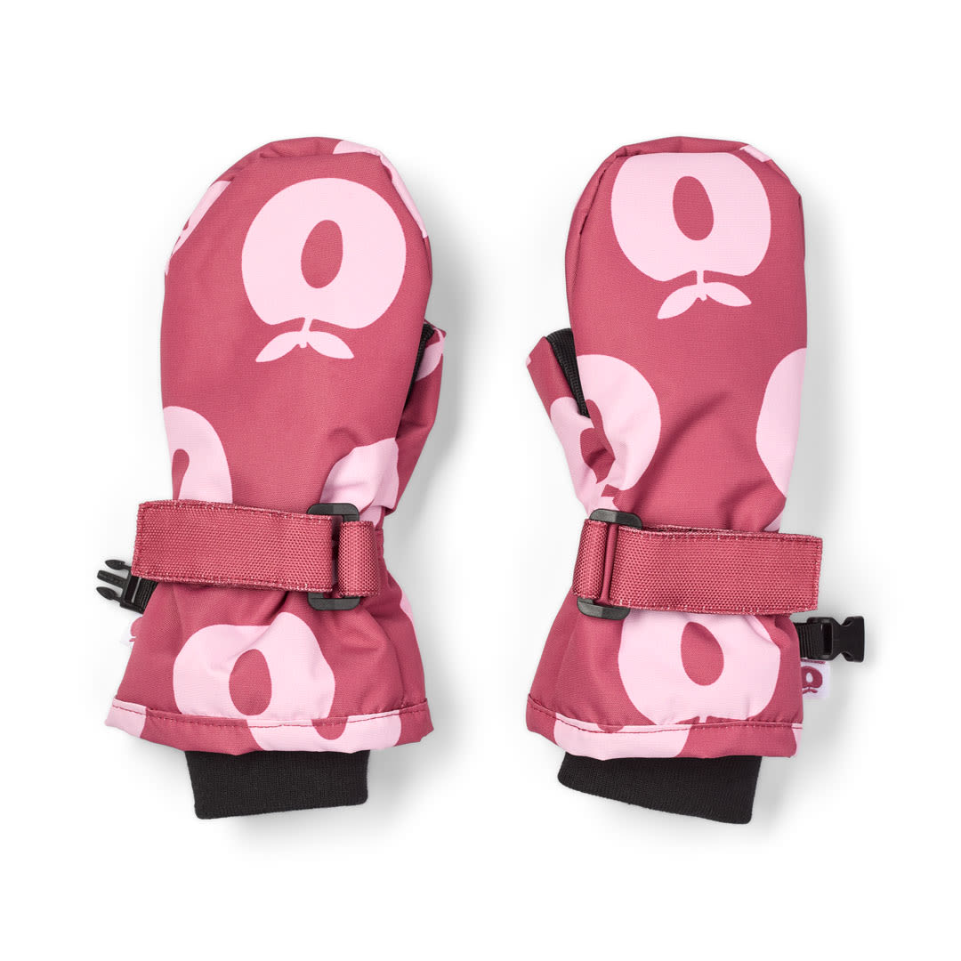 Mittens with apples