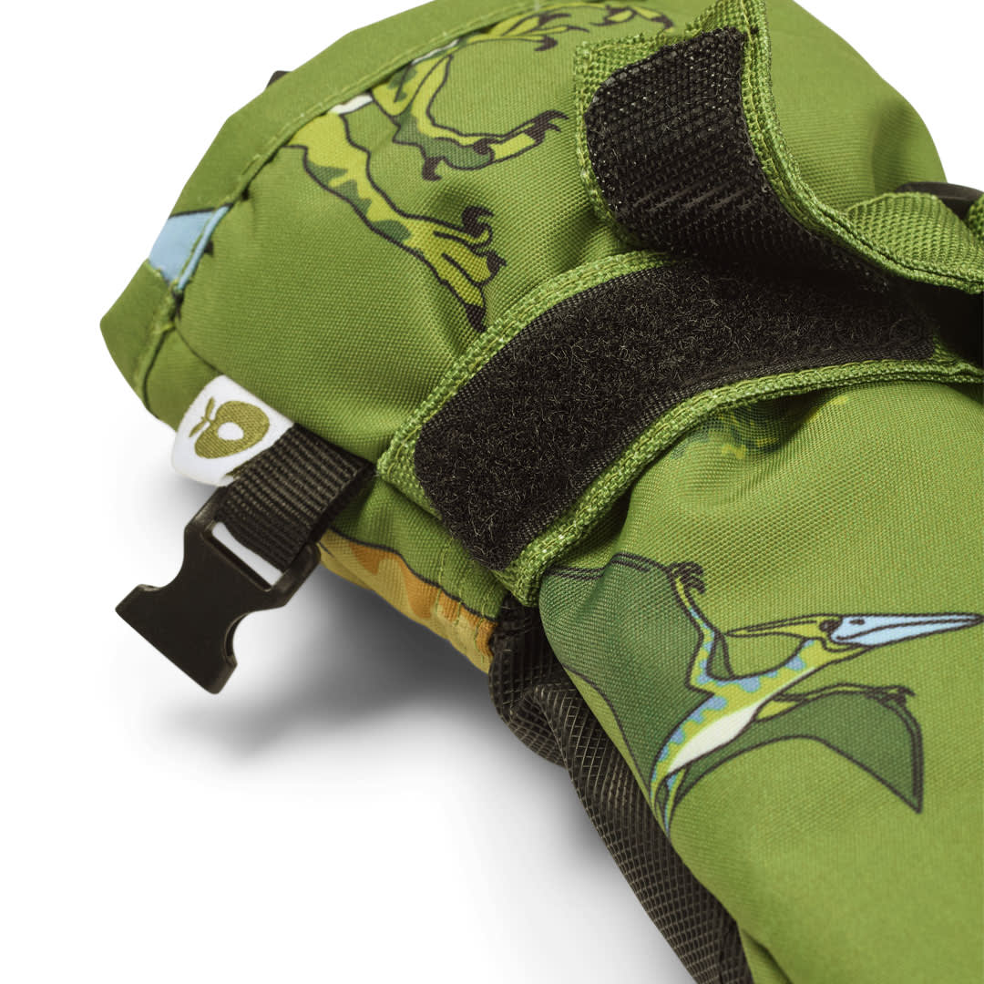 Mittens with dinosaurs