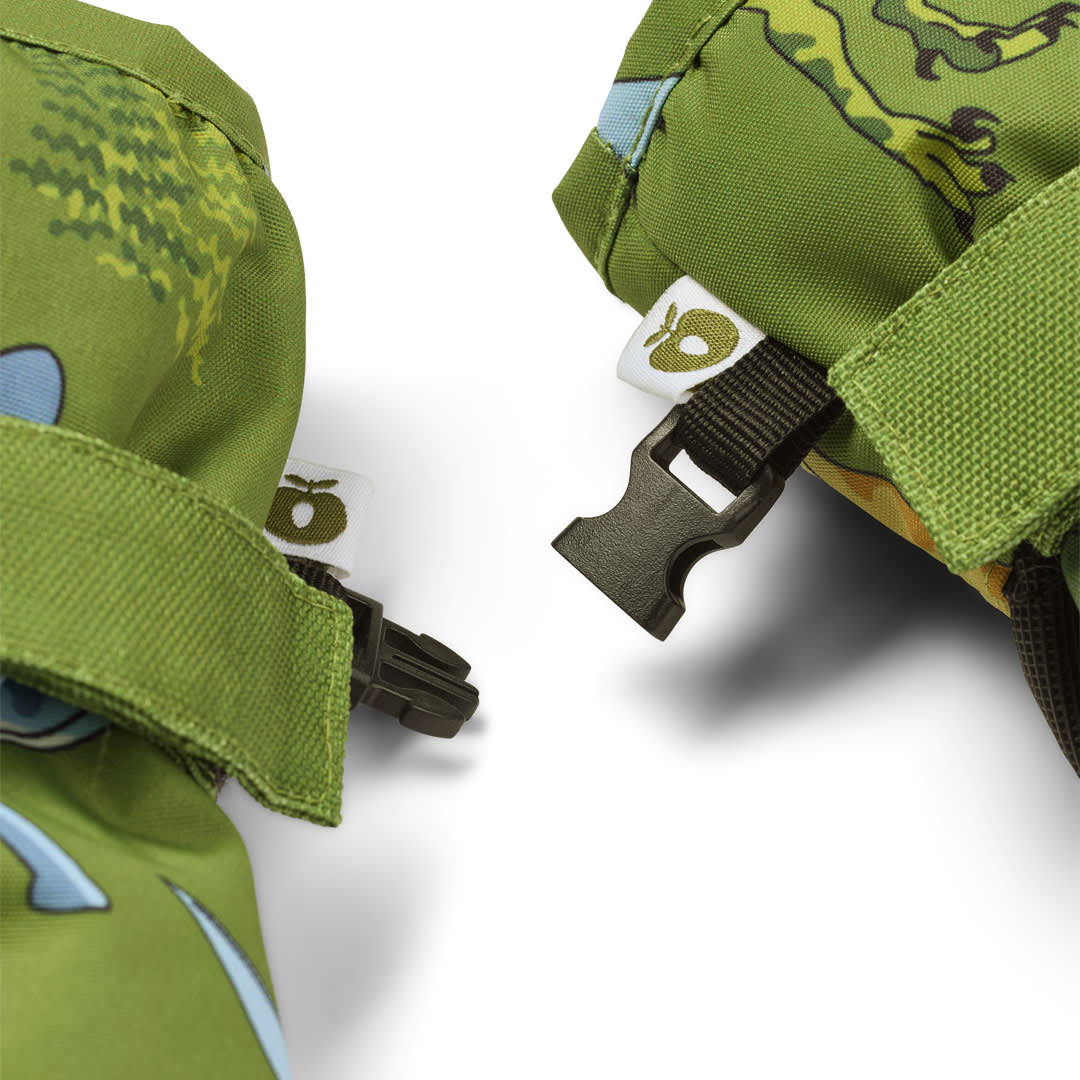 Mittens with dinosaurs