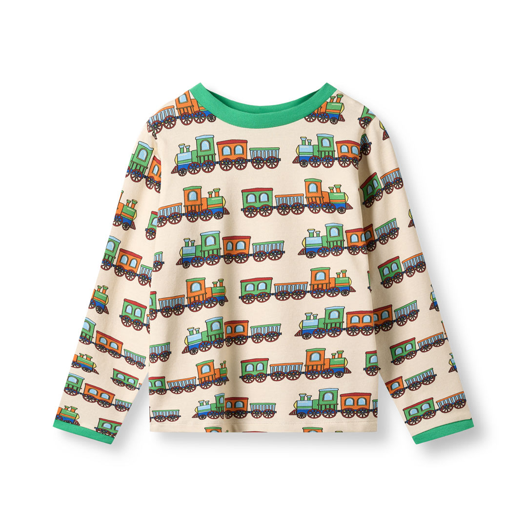 Elstar long-sleeved top with trains