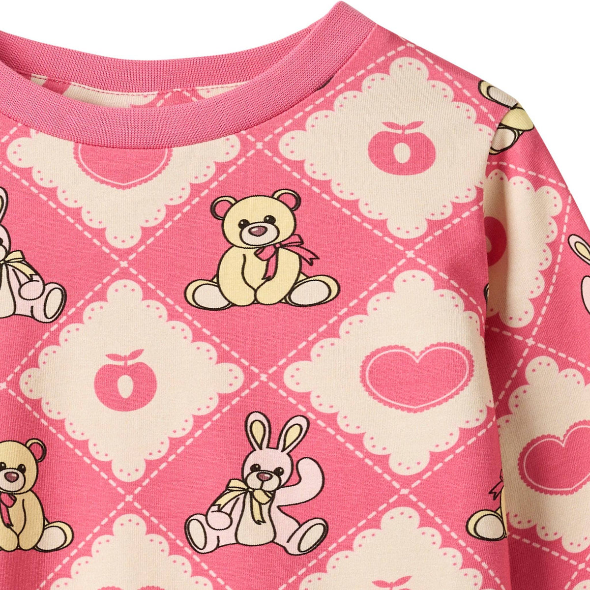 Elstar long-sleeved top with teddy bears