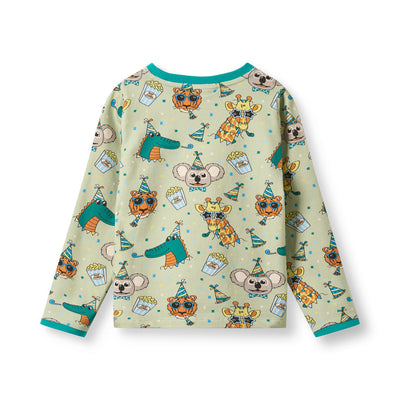 Elstar long-sleeved top with festive animals