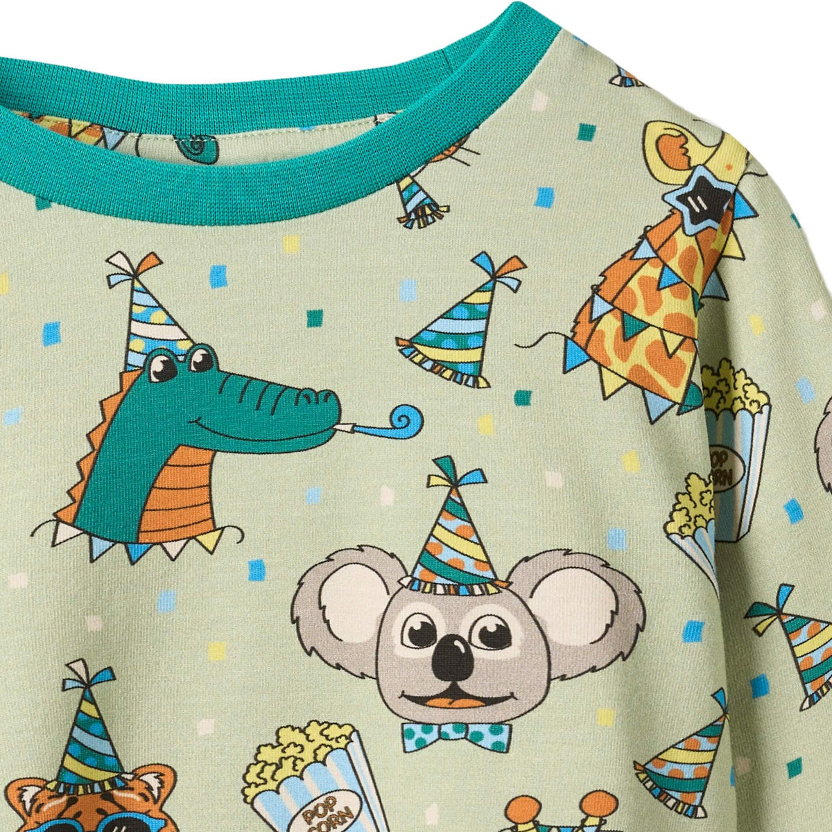 Elstar long-sleeved top with festive animals