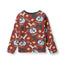 Gala long-sleeved top with Christmas