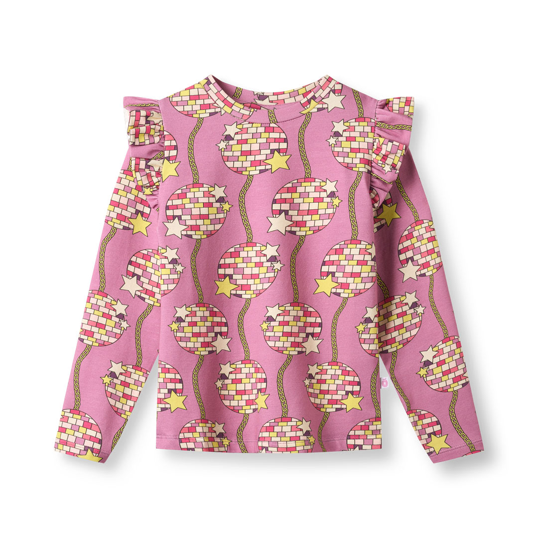 Regent long-sleeved top with disco balls