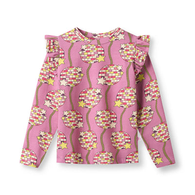 Regent long-sleeved top with disco balls