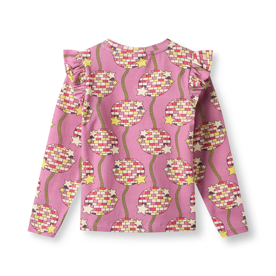 Regent long-sleeved top with disco balls