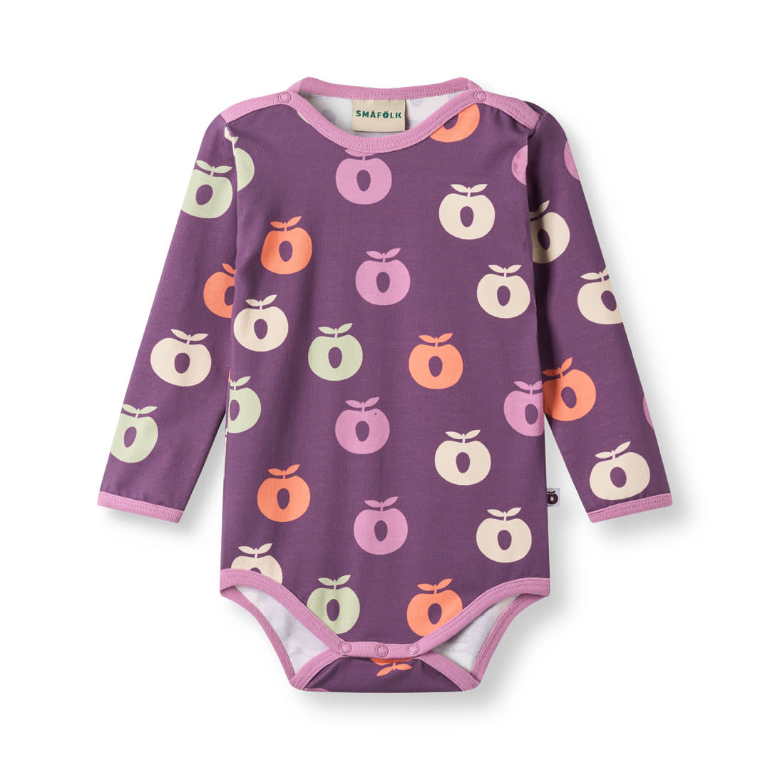 Elstar long-sleeved baby body with apples