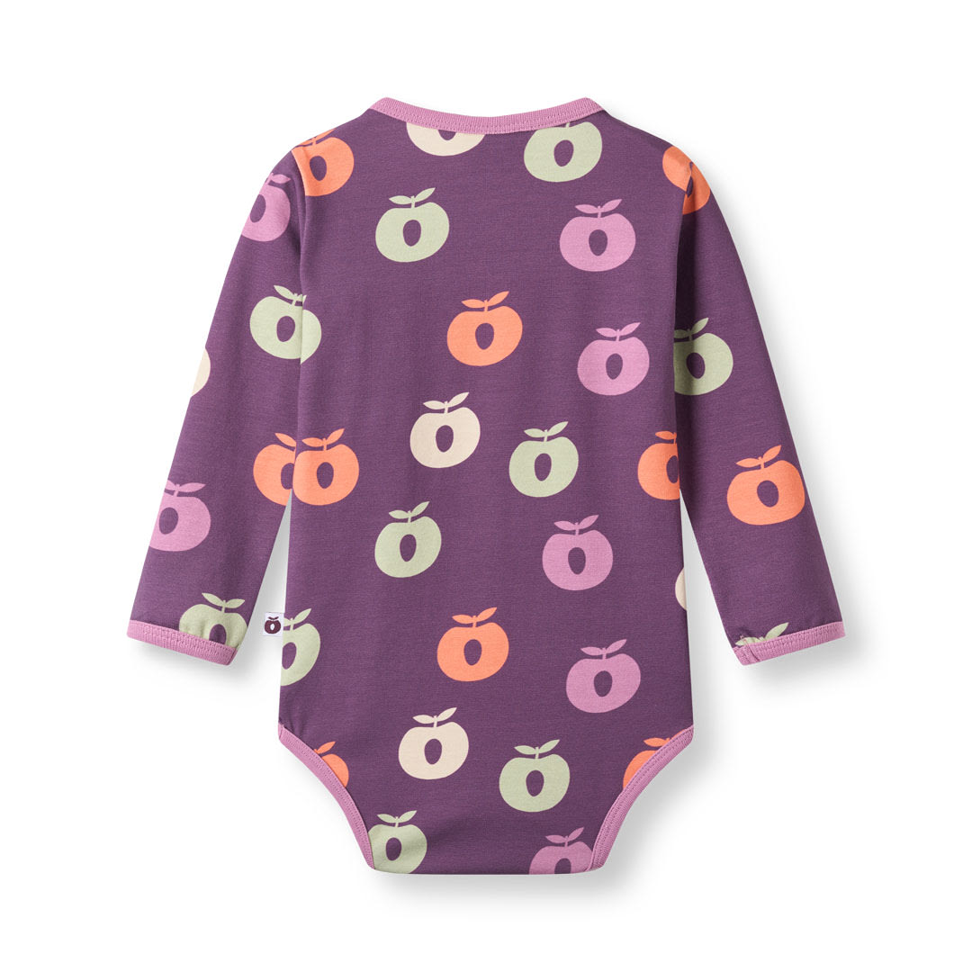 Elstar long-sleeved baby body with apples