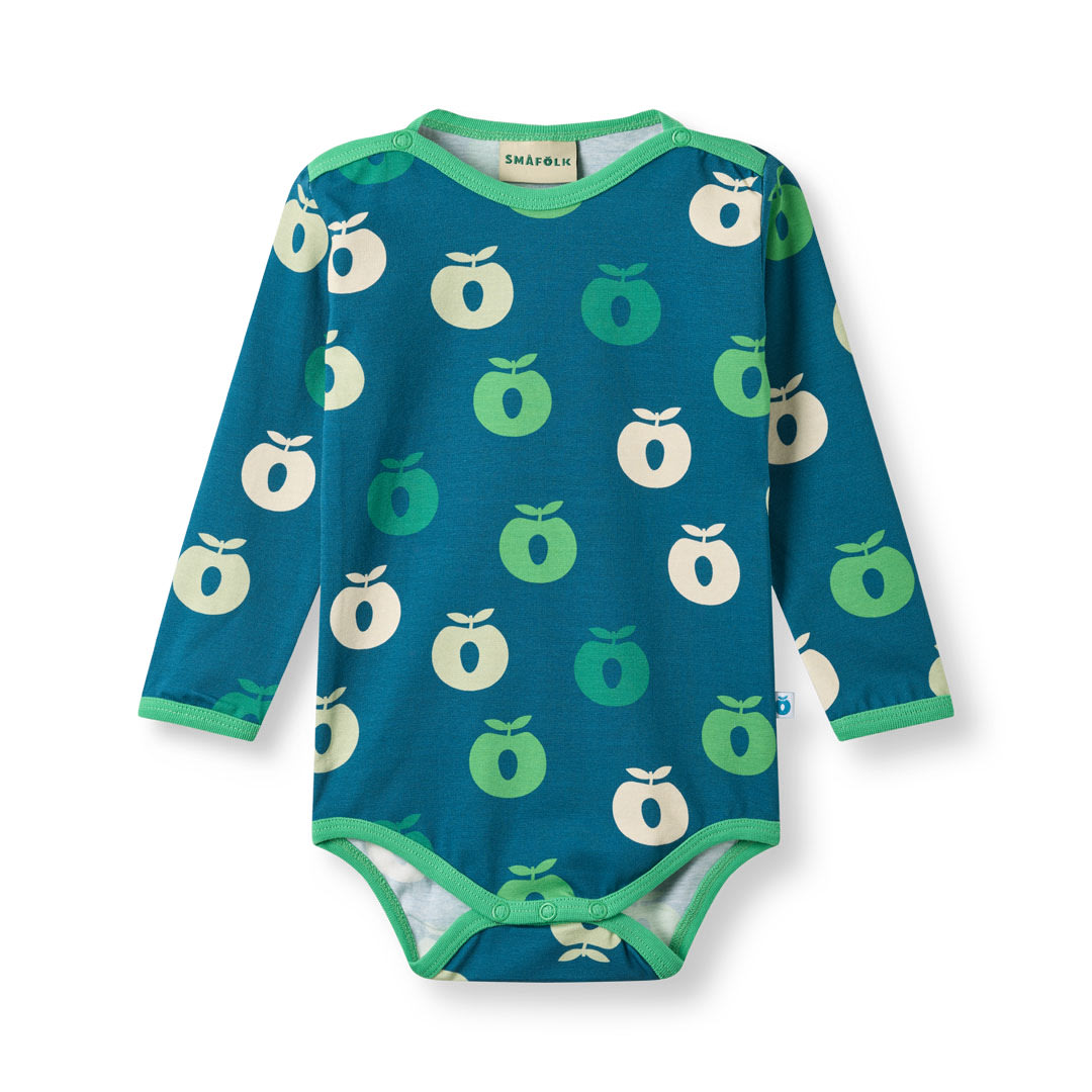 Elstar long-sleeved baby body with apples