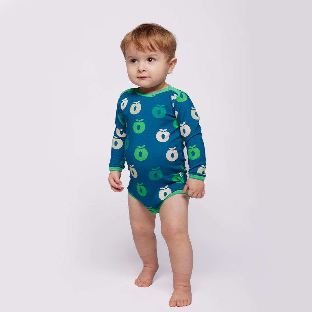 Elstar long-sleeved baby body with apples