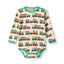 Elstar long-sleeved baby body with trains