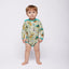 Elstar long-sleeved baby body with festive animals