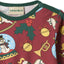 Elstar long-sleeved baby suit with Christmas decorations