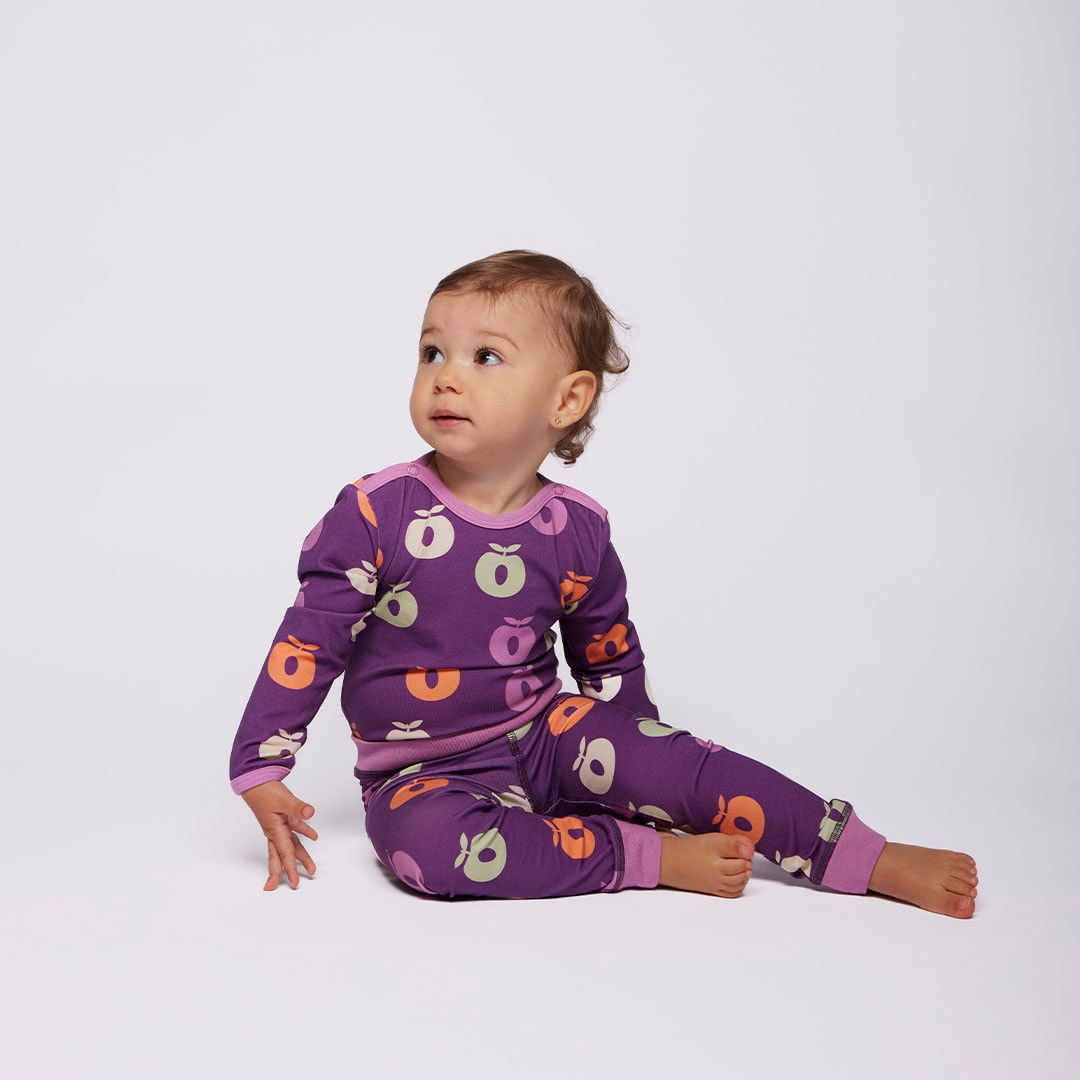 Elstar baby leggings with apples