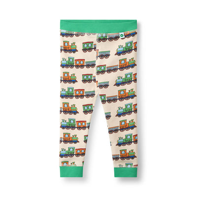 Elstar baby leggings with trains