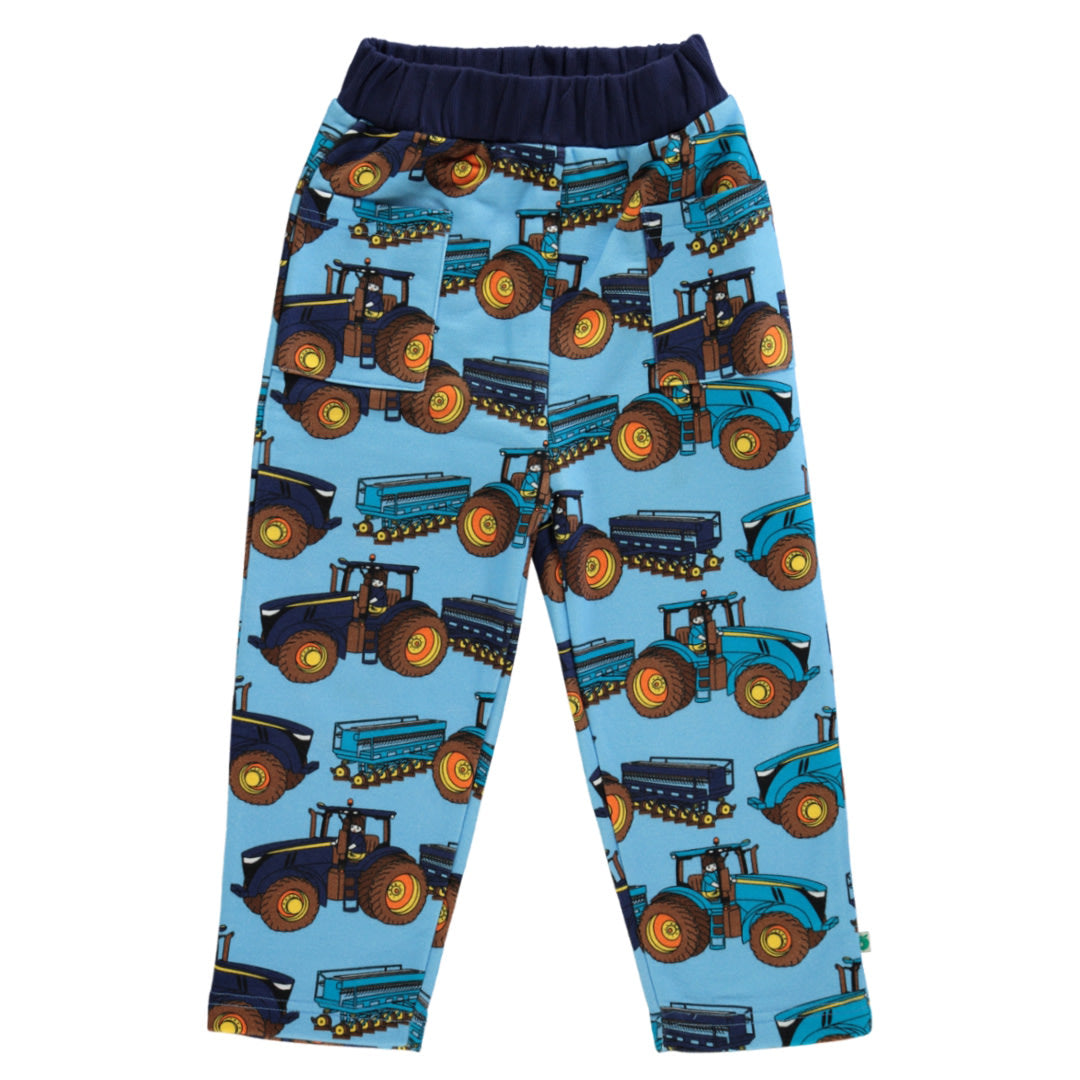 Sweatpants with tractors