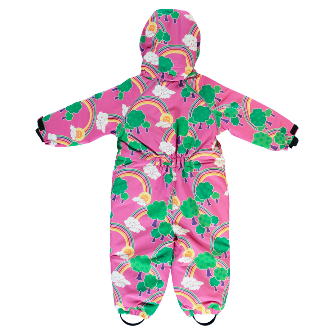 Snowsuit for toddlers with rainbows