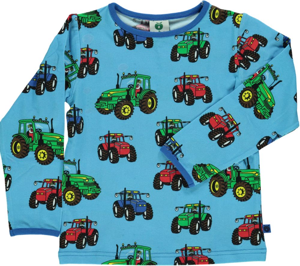 Long-sleeved blouse with tractor