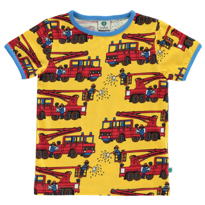 T-shirt with fire truck