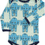 Long-sleeved baby body with elephants