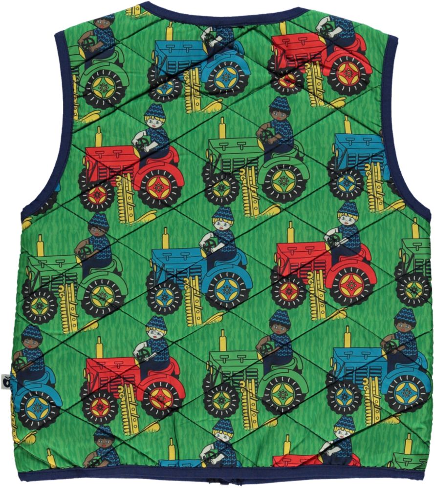 Thermal vest with tractor