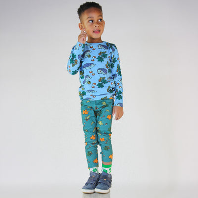 Leggings for children with Fall leaves