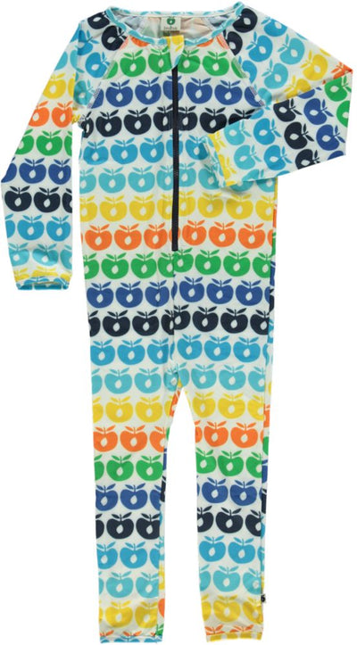 UV50 Swimwear Suit LS. Mini Retro Apples