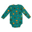 Long-sleeved baby body with Fall leaves