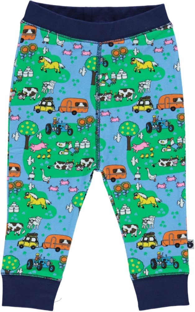 Baby leggings with landscape