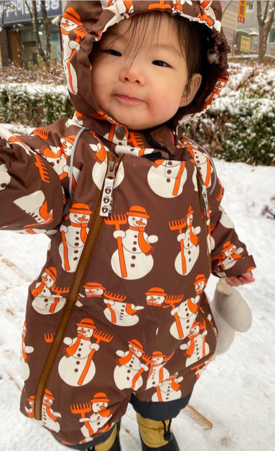 Snowsuit for toddlers with snowmen