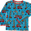 Long-sleeved blouse with firemen