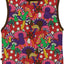 Reversible vest with retro mushrooms