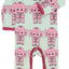 Long-sleeved baby suit with elephants