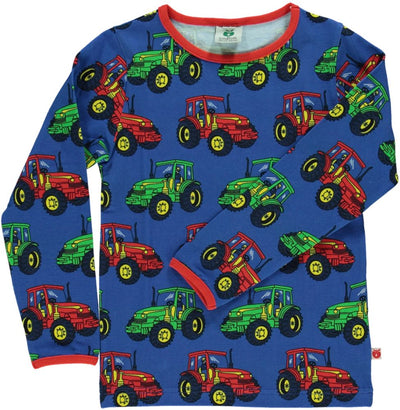 Long-sleeved top with tractor