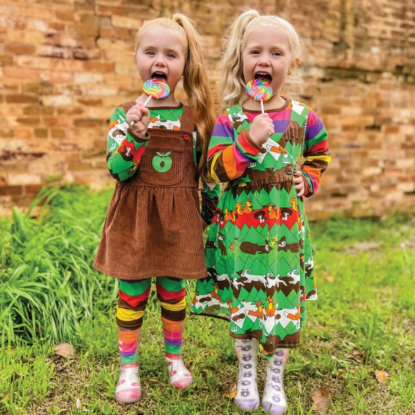 Dress with Christmas landscape