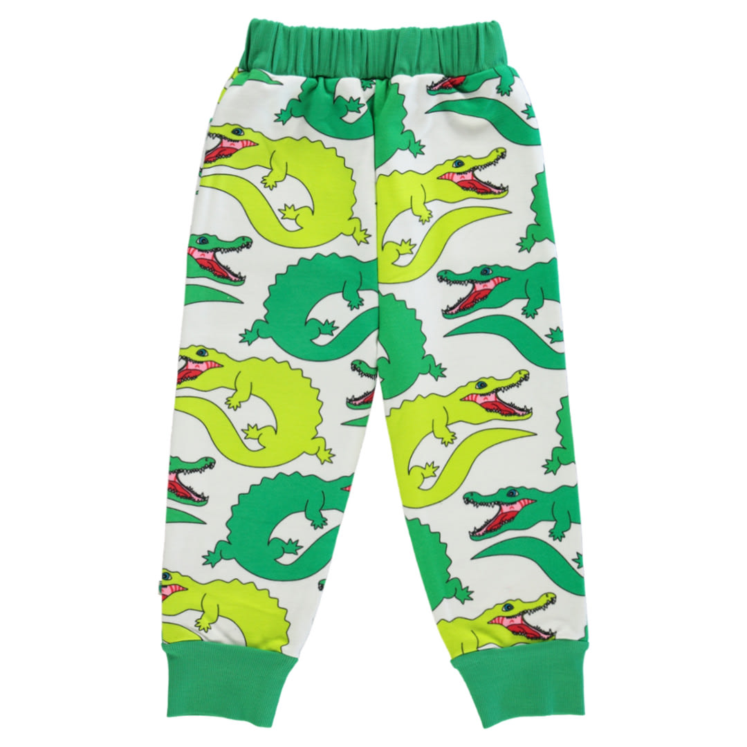 Sweatpants with crocodiles