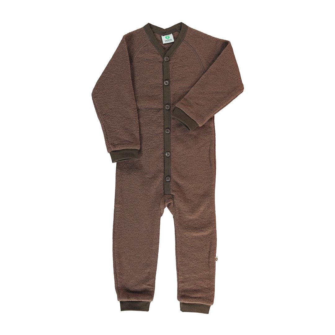 Body suit in thick wool fleece